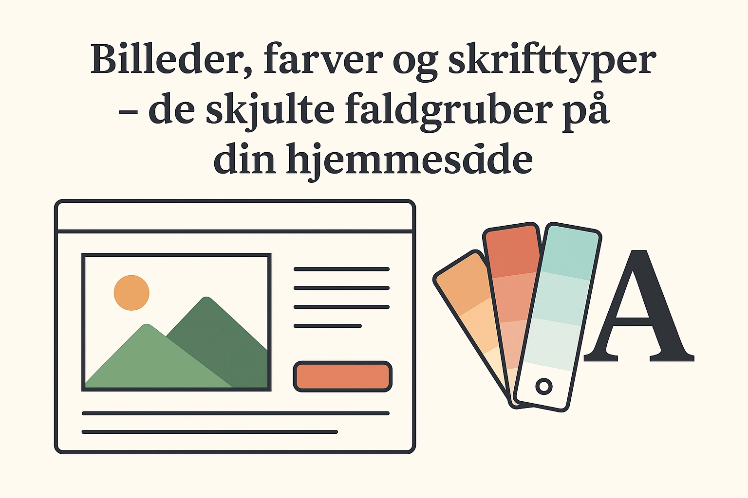 Billeder, farver og skrifttyper – de skjulte faldgruber på din hjemmeside